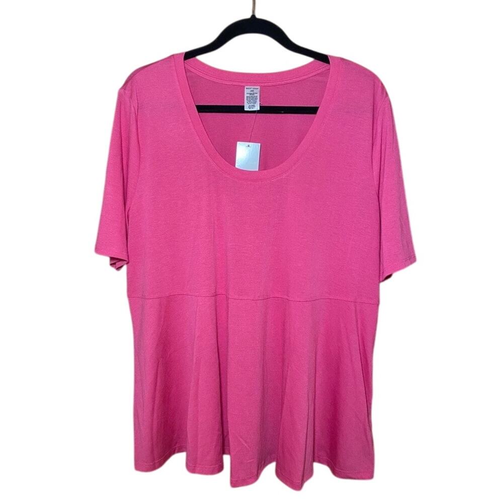 West Loop - Bright Pink Loose Fit Tee - Women's Size L